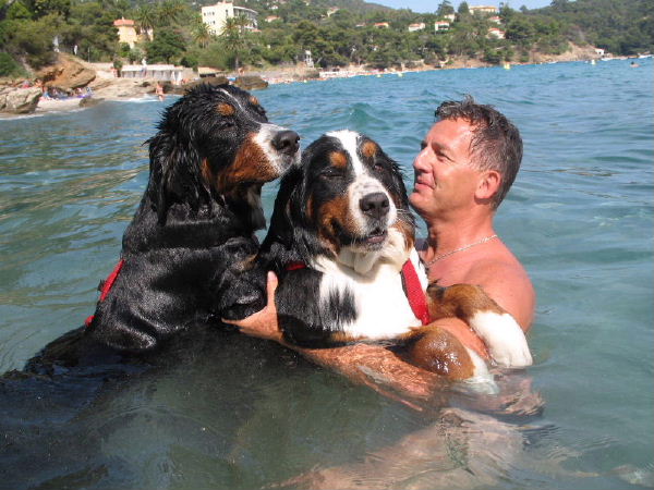 Avec papa &agrave; la plage !